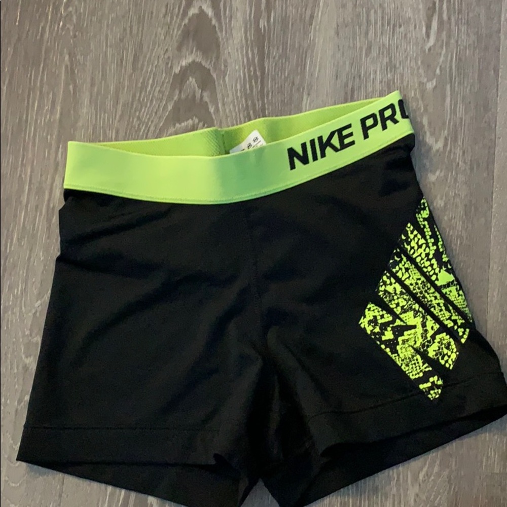 Black & Yellow Nike Pro Spandex